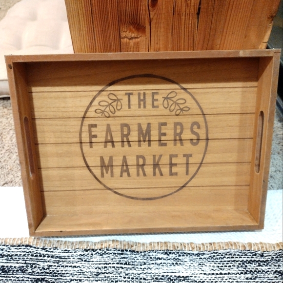 Other - The farmers market wooden serving tray